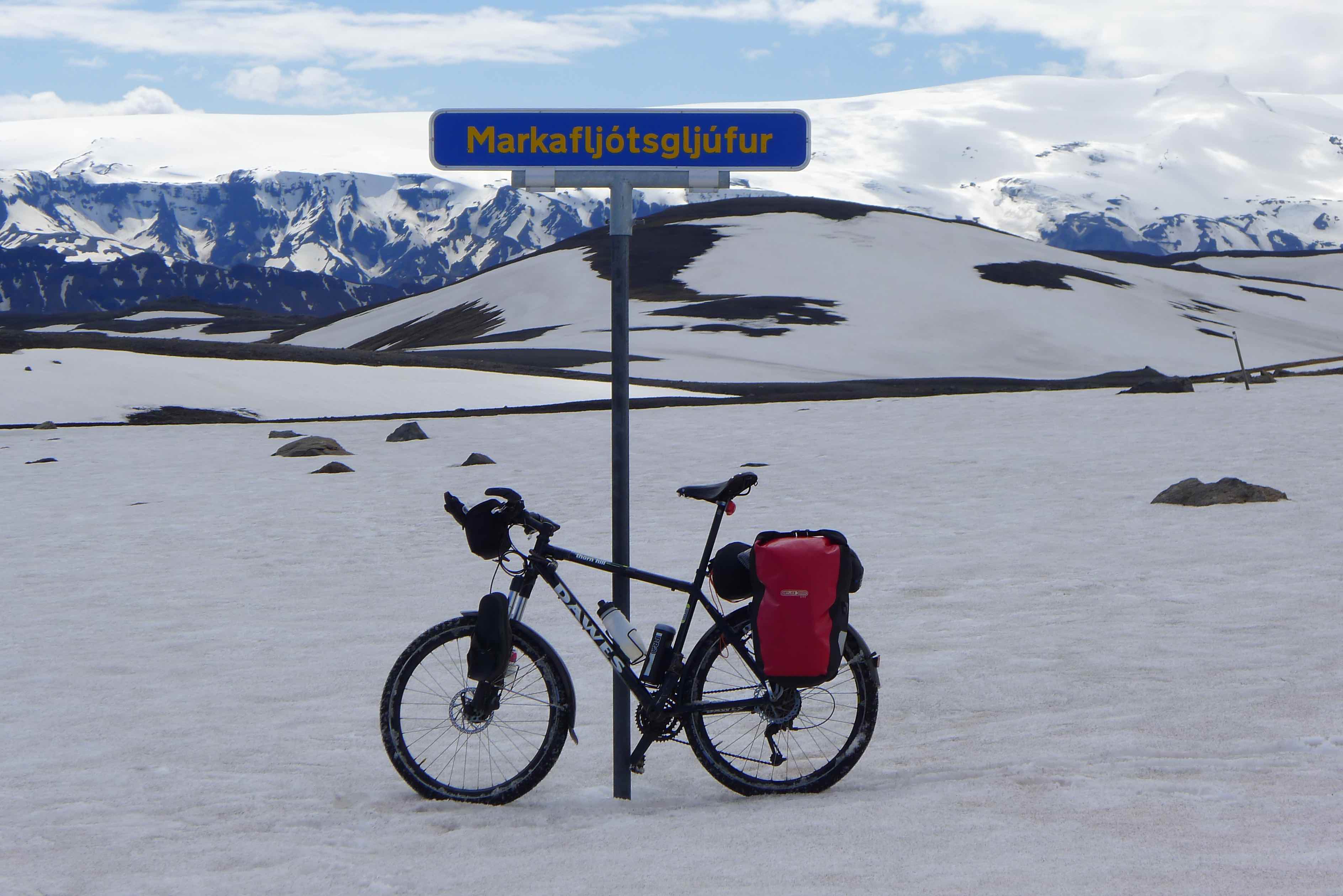 Snowy Markarfljótsgljúfur
